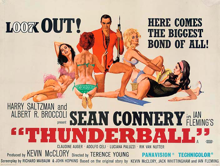 Постер «Шаровая молния» (Thunderball), 1965 год