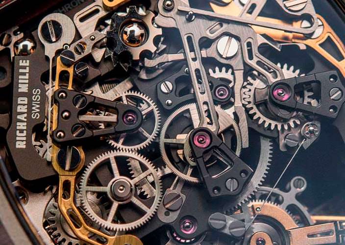 Самый сложный механизм часов Richard Mille RM 50-01 G-Sensor