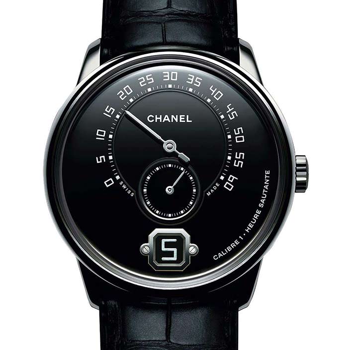Мужские платиновые часы Chanel Monsieur