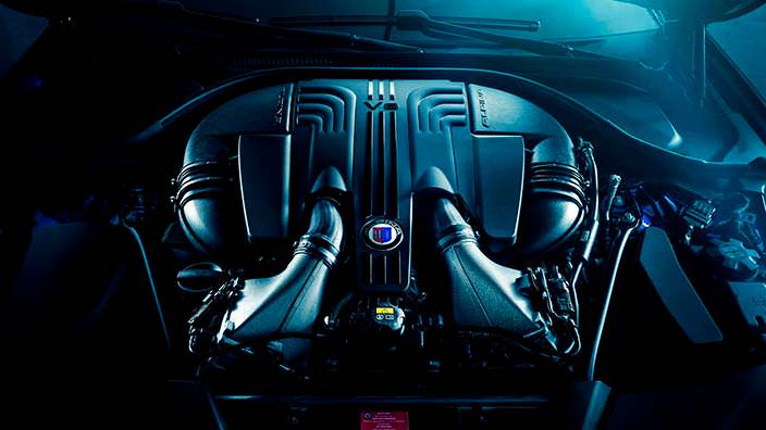 Би-турбо двигатель V8 на 4,4-литра от Alpina