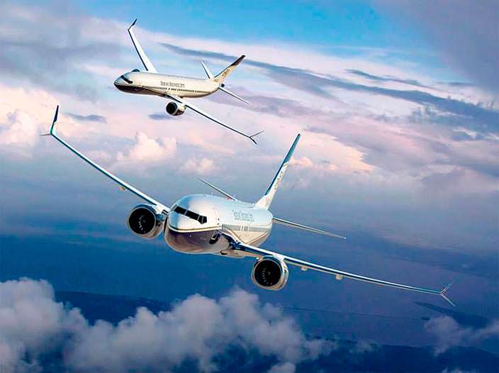 Фото | Самолеты Boeing Business Jets в небе