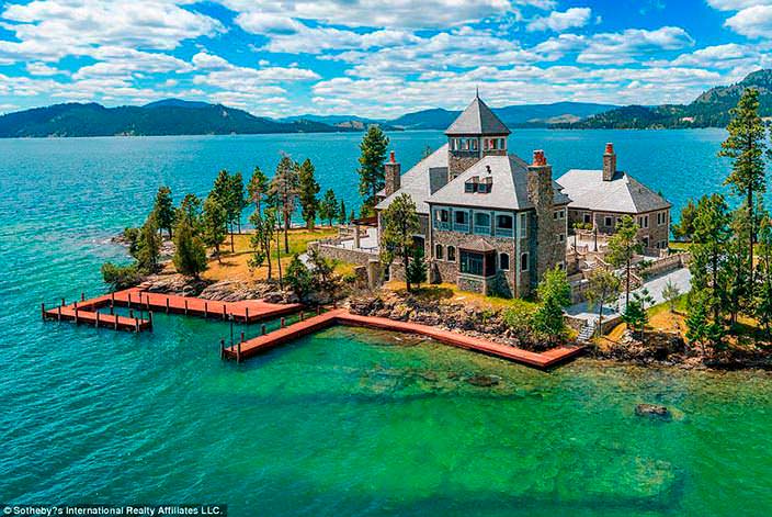 Фото | Дом на острове Шетлер в Монтане за $39 млн