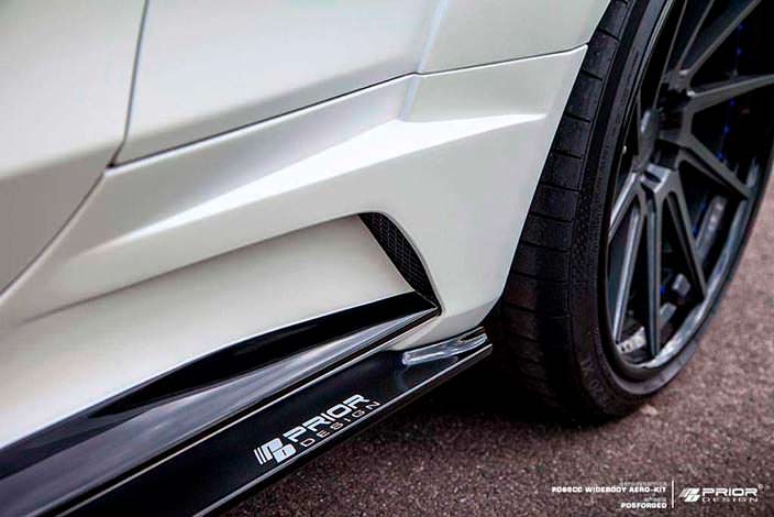 Боковые юбки Mercedes-AMG C63 Coupe C205 от Prior Design
