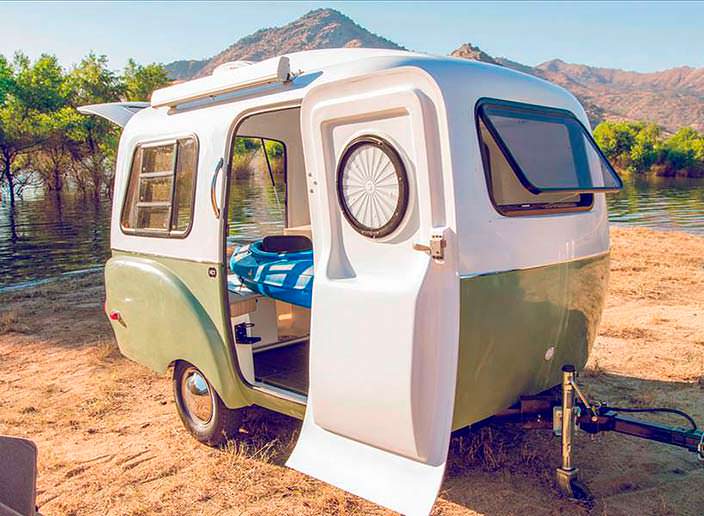 Ретро-фургон прицеп для путешествий Happier Camper