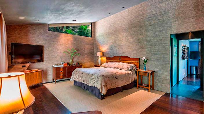 Дизайн спальни в стиле модерн в доме Джона Ледженда