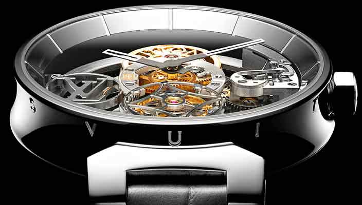 Модный дом Louis Vuitton показал часы-скелетоны с турбийоном