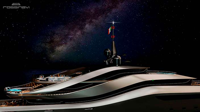 Фото | 70-метровая яхта Aurea concept от Rossinavi