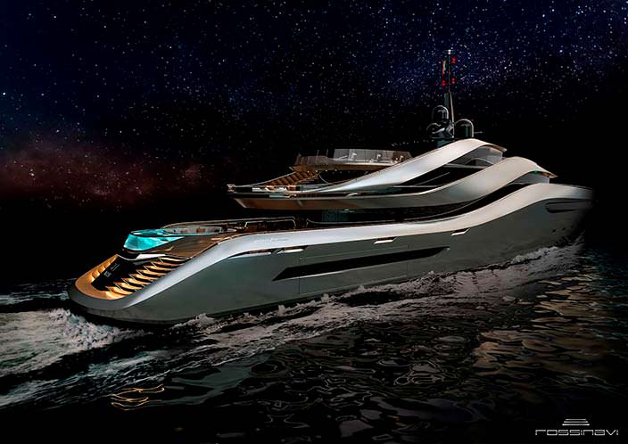 Фото | 70-метровая яхта Aurea concept. Дизайн Pininfarina