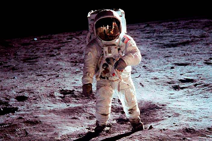 Фото | Астронавт Базз Олдрин на Луне. «Аполлон-11» 1969 год