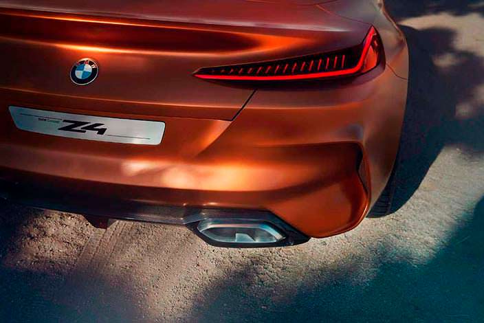 Дизайн выхлопных труб BMW Z4 Concept. 2017 год
