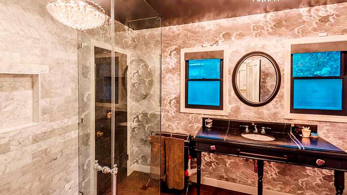 Ретро-дизайн ванной комнаты