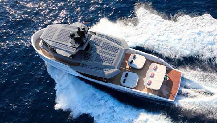 Arcadia Yachts выпустила катер с солнечными батареями Sherpa