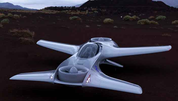 Delorean Aerospace показала летающий автомобиль DR-7 | фото