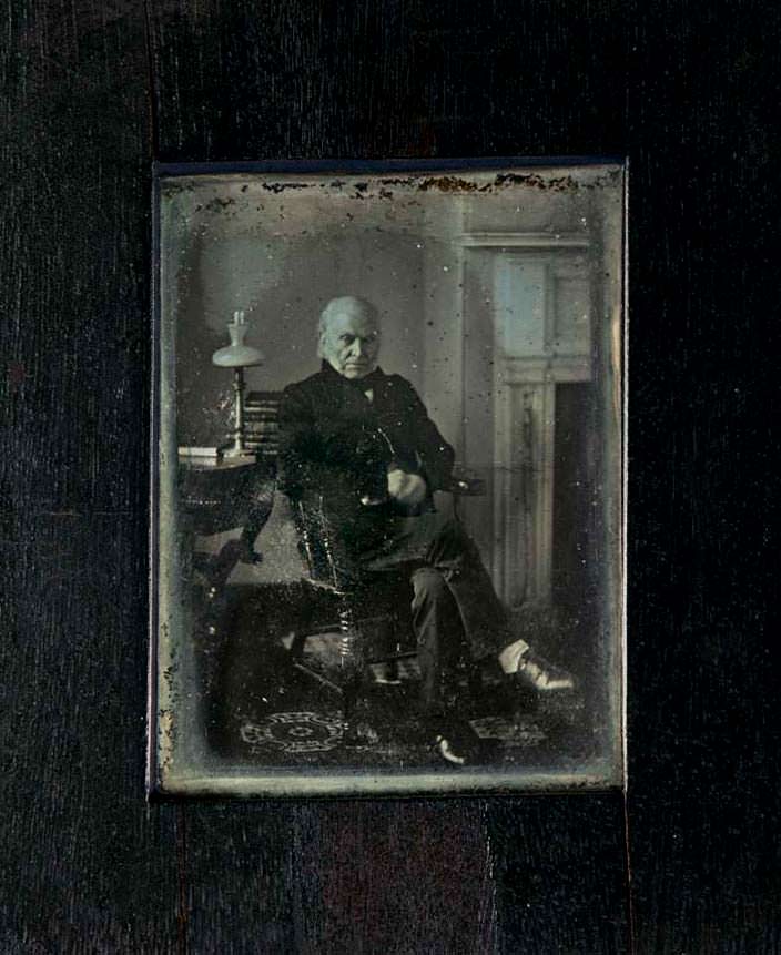 Первое фото президента США. Джон Куинси Адамс. 1843 год