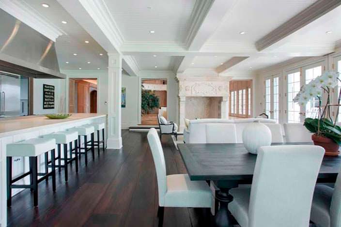 Дизайн кухни-столовой в доме Бейонсе и Jay-Z на Лонг-Айленде