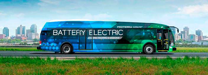 Элекроавтобус Proterra Catalyst E2 max: 1772 км на одном заряде