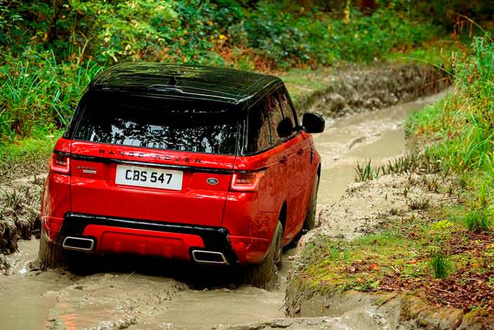 Новый Range Rover Sport на бездорожье