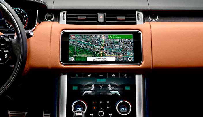 Мультимедийная система Range Rover Sport 2018 года