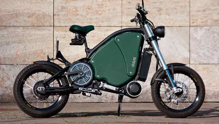 The Gulas PI1S: педальный мотоцикл с запасом хода на 200 км
