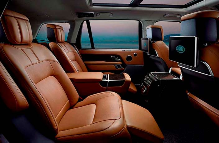 Задние сиденья с массажем в Range Rover 2018
