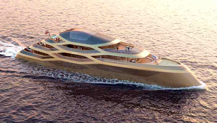 В Монако показана яхта будущего Benetti Se77antasette | фото