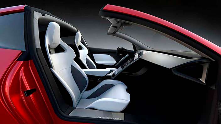 Фото салона Tesla Roadster нового поколения