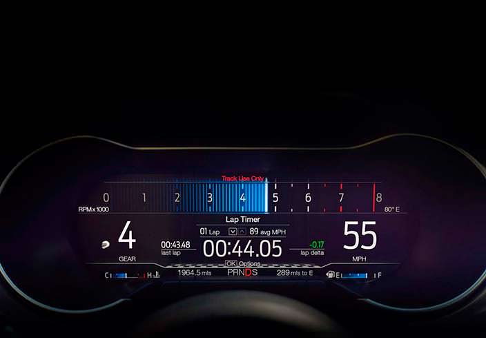 Цифровая приборная панель Ford Mustang 2018