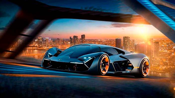 Футуристический суперкар Lamborghini Terzo Millennio