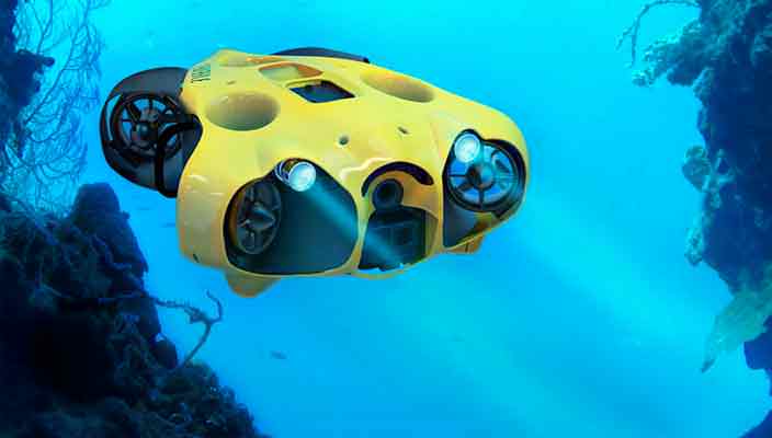 Создан подводный дрон с камерой для дайверских селфи-видео