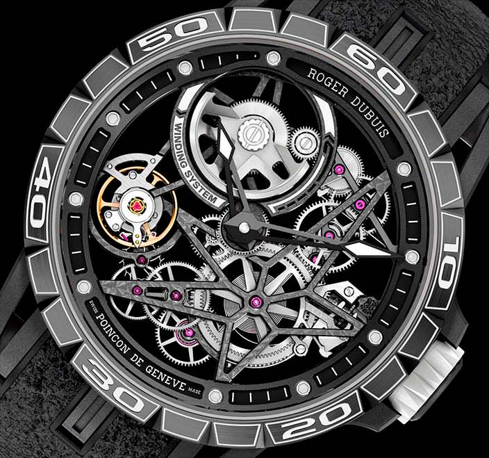 Часы Roger Dubuis Excalibur Spider Pirelli, калибр RD820SQ