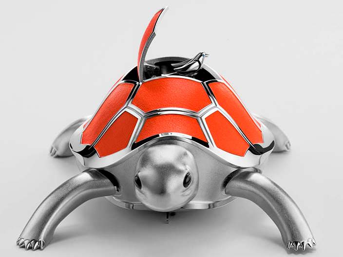 Механическая черепаха с певчей птицей от MB&F