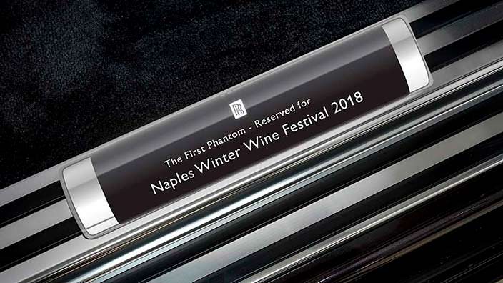 Первый серийный Rolls-Royce Phantom VIII для фестиваля вин