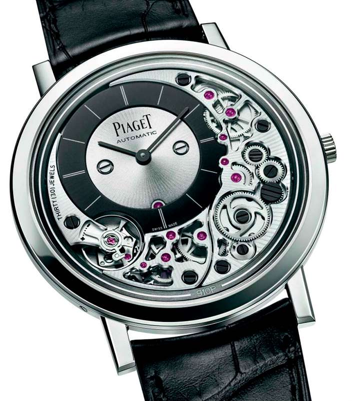 Самые тонкие наручные часы в мире Piaget Altiplano Ultimate 910P