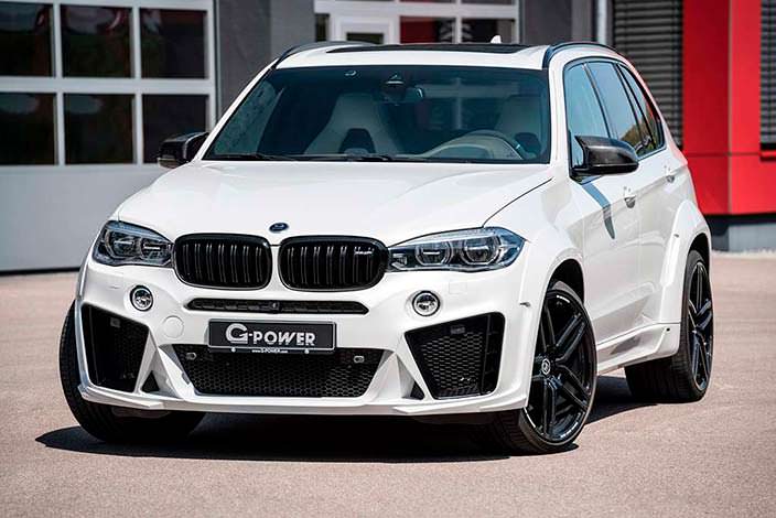Белая BMW X5 M. Тюнинг от G-Power