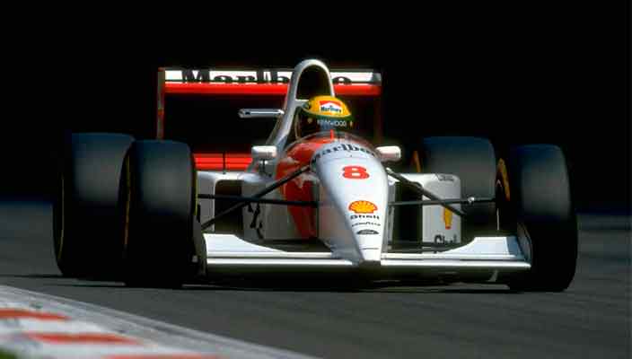 Болид McLaren MP4/8A Айртона Сенны уйдет с молотка | фото