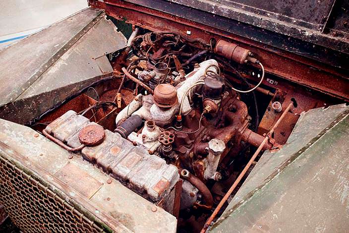 Двигатель 1,6-литра на 50 л.с. мощности в Land Rover Series I