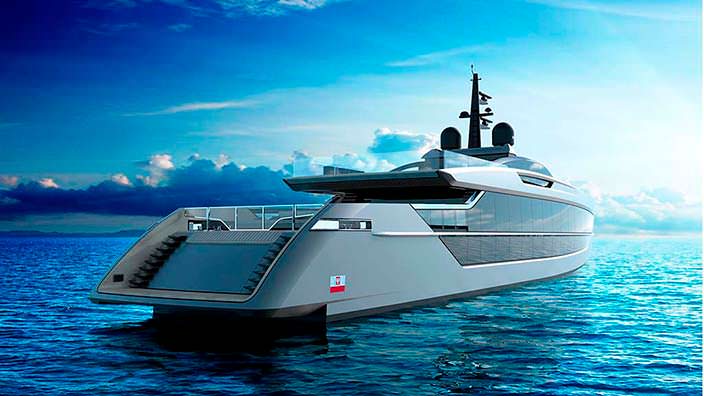 Спортивный дизайн яхты S533 Saetta от Tankoa Yachts