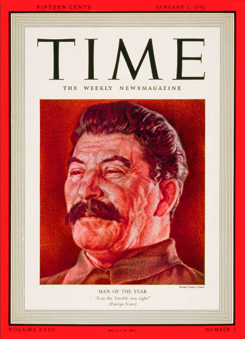 1939 год. Лидер СССР Иосиф Сталин на обложке Time