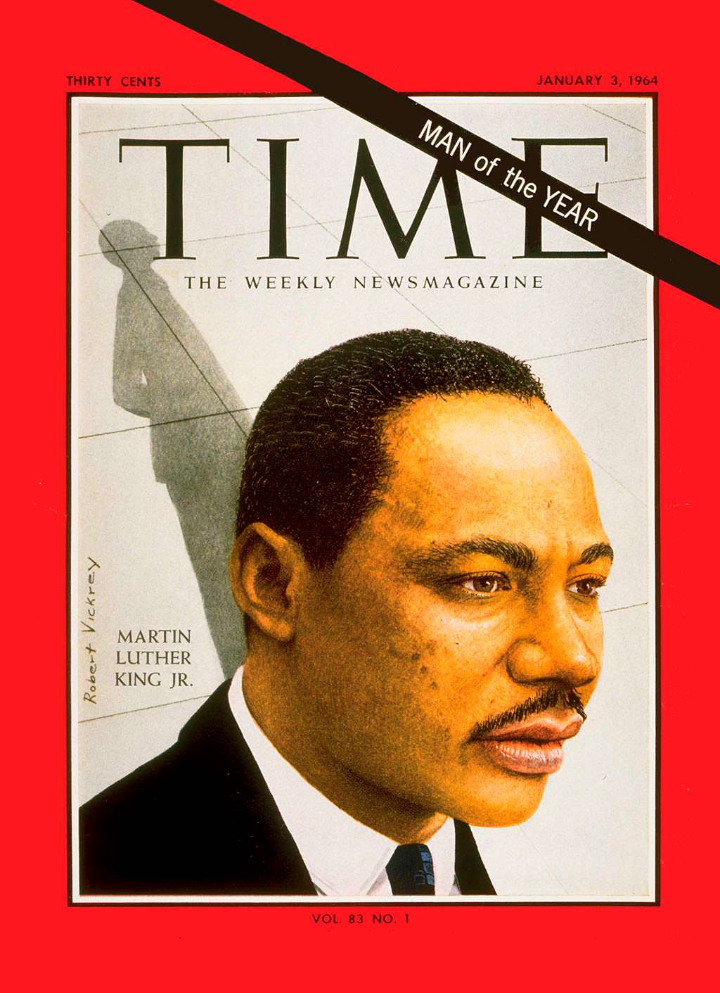 1963 год. Оратор Мартин Лютер Кинг на обложке Time