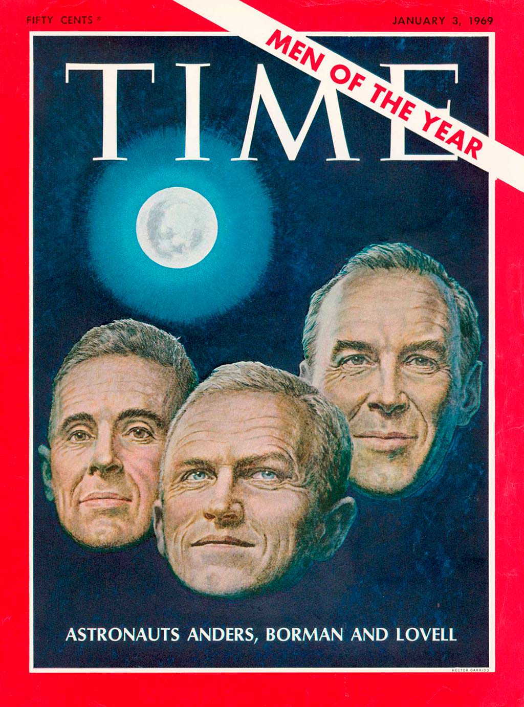 1968 год. Астронавты «Аполлона-8» на обложке Time