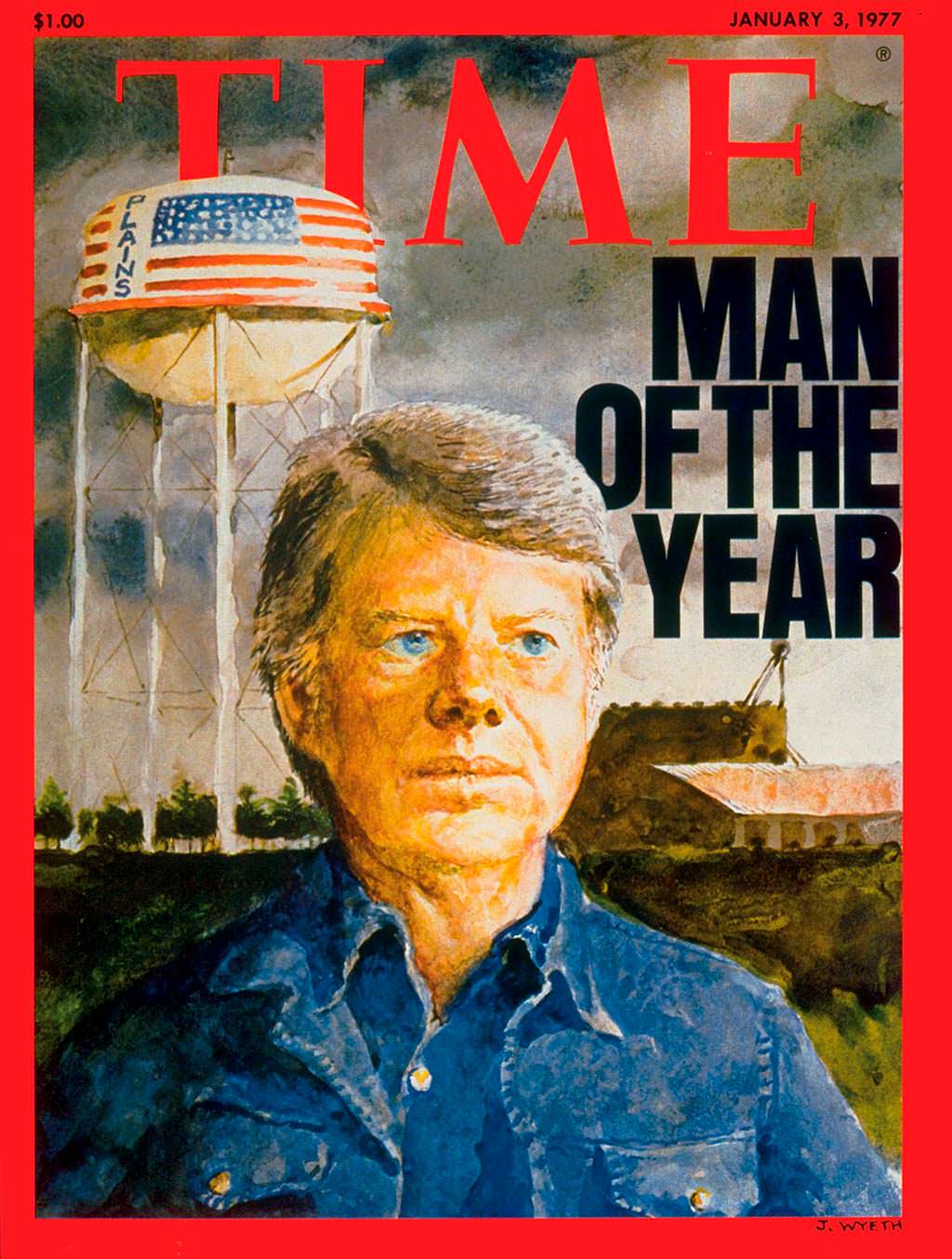 1976 год. 39-й президент США Джимми Картер на обложке Time