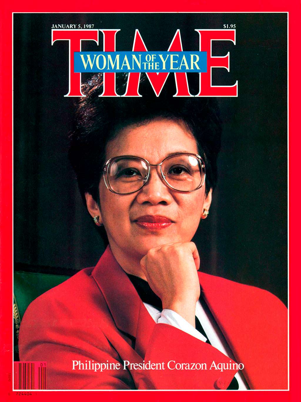 1986 год. Президент Филиппин Корасон Акино на обложке Time