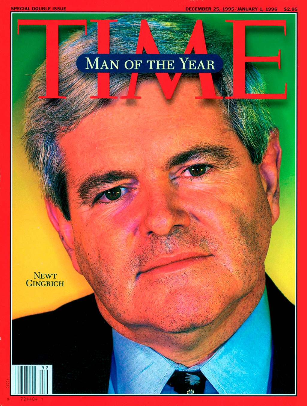 1995 год. Американский политик Ньют Гингрич на обложке Time