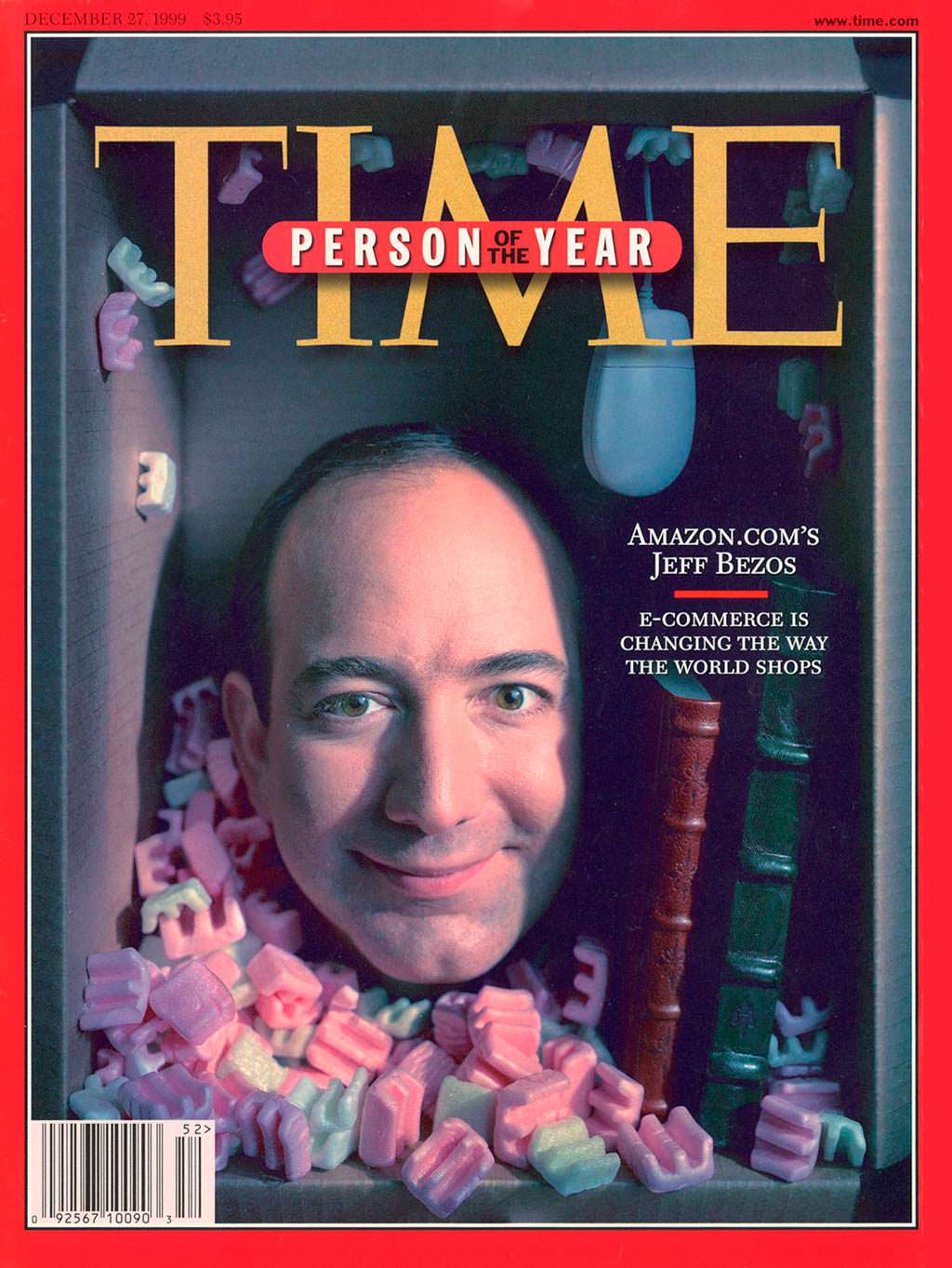 1999 год. Основатель Amazon.com Джефри Бэзос на обложке Time