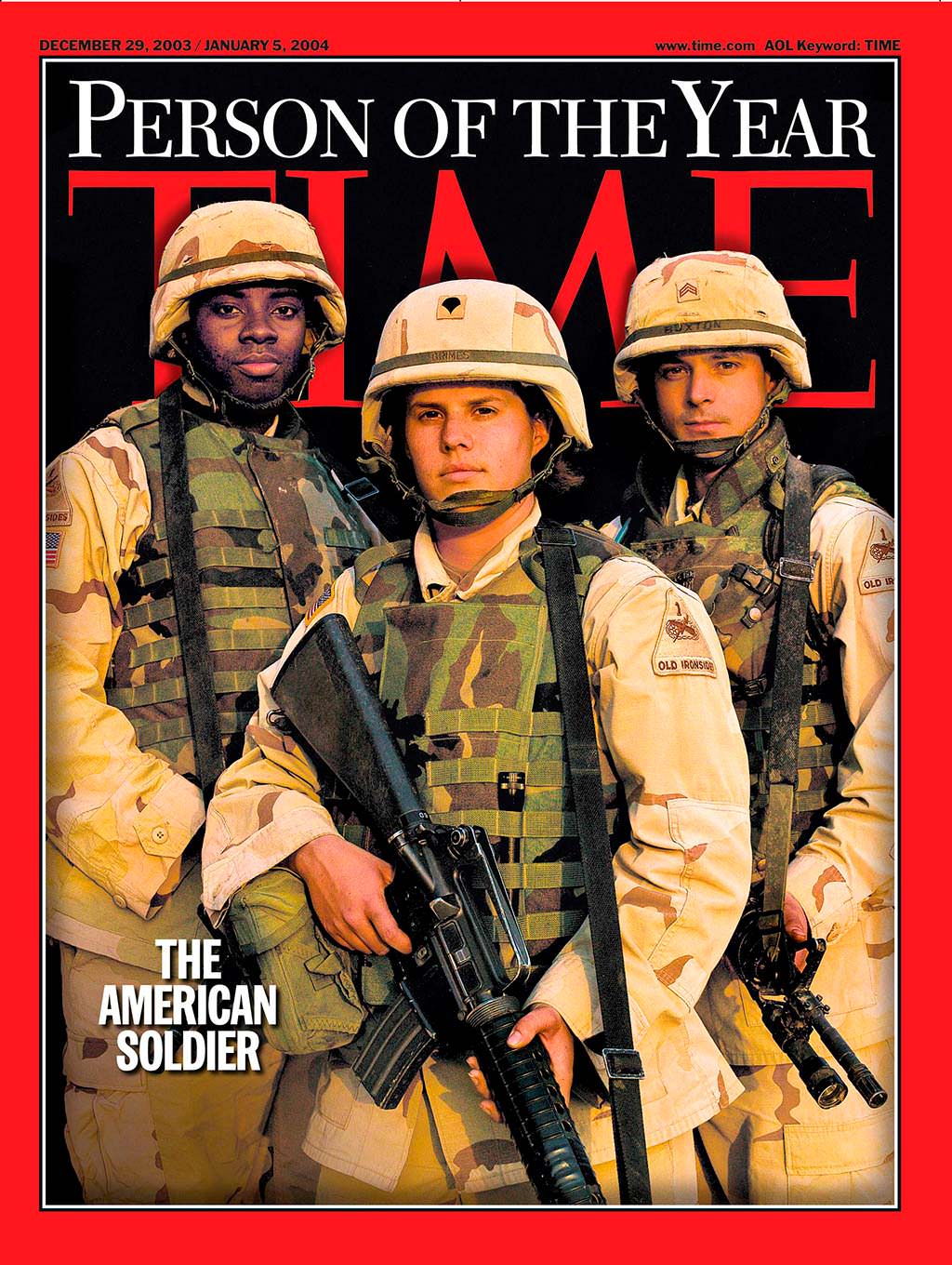 2003 год. Американский солдат на обложке Time