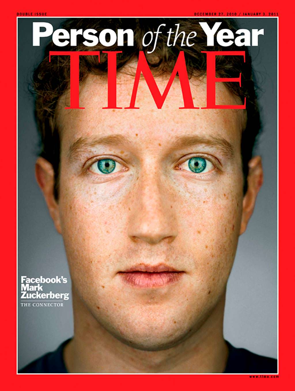 2010 год. Основатель Facebook Марк Цукерберг на обложке Time