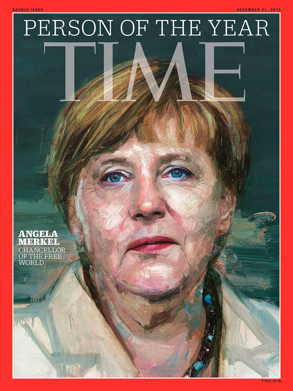 2015 год. Канцлер Германии Ангела Меркель на обложке Time