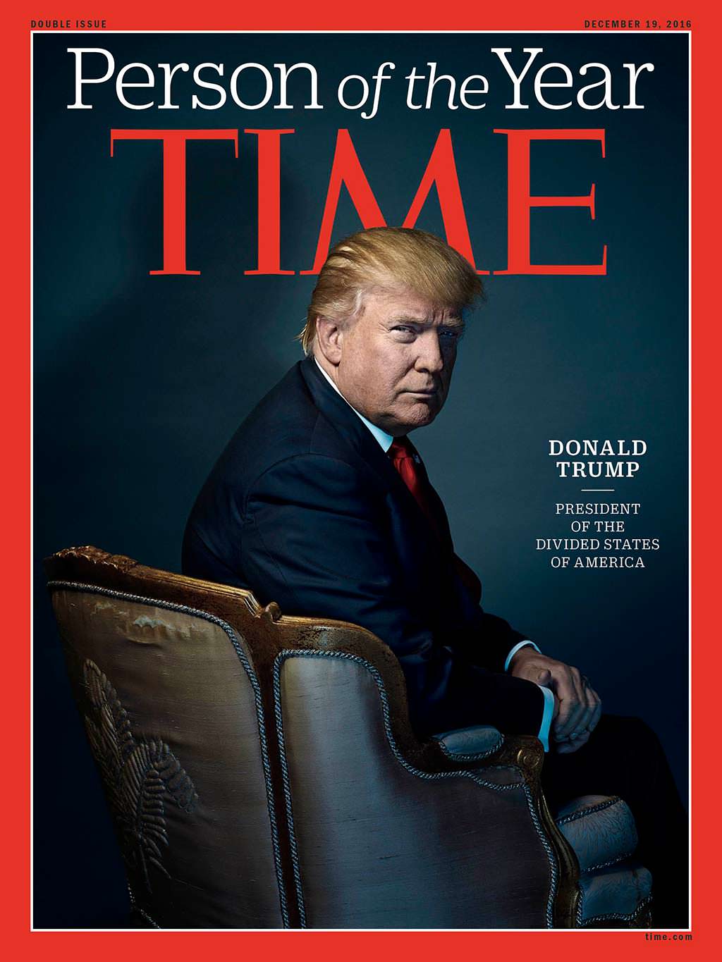 2016 год. 45-й президент США Дональд Трамп на обложке Time