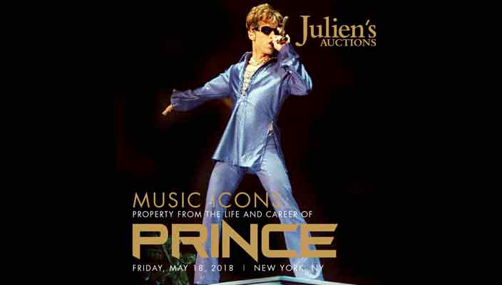 Личные вещи Принса продадут на торгах Julien's Auctions