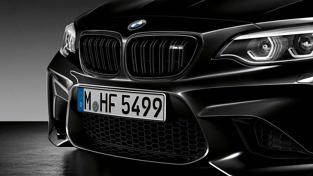 Чёрная радиаторная решётка BMW M2 Coupe Edition Black Shadow